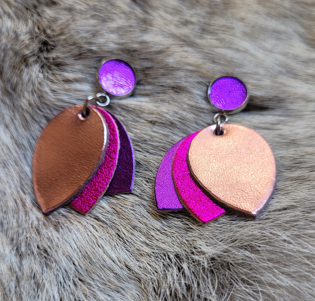 Vibrant leaves 11 - cercei cu accesorii din oțel inoxidabil - - Artynos.ro Vibrant leaves 11 - cercei cu accesorii din oțel inoxidabil - - Artynos.ro