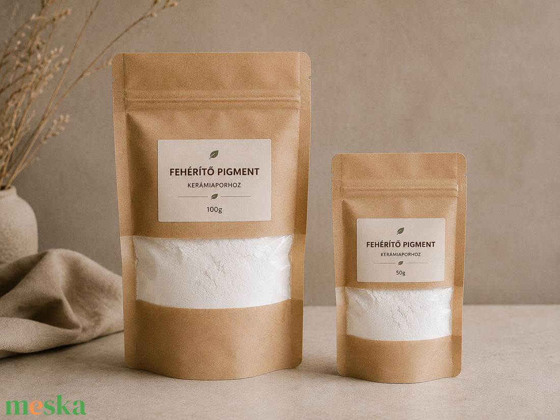 FEHÉRÍTŐ PIGMENT KERÁMIAPORHOZ 50g, 100g - accesorii și unelte - materie primă mixtă - ghips - Artynos.ro