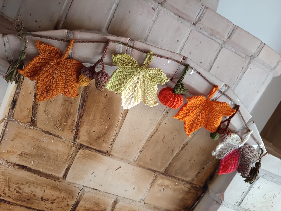 Decor toamnă croșetat  - casă & stil de viață - decorațiuni de casă - accesorii florale - buchete de flori - Artynos.ro