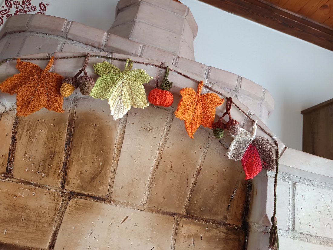 Decor toamnă croșetat  - casă & stil de viață - decorațiuni de casă - accesorii florale - buchete de flori - Artynos.ro