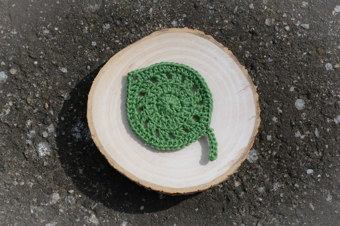 Set suport pahar frunza. Coastere croșetate  -  - Artynos.ro