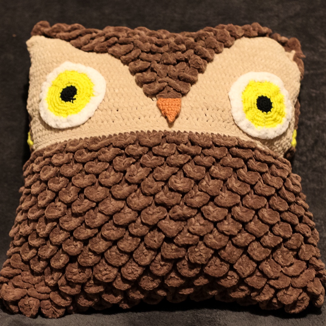 Față de pernă croșetată - bufniță - casă & stil de viață - echipament pentru camera copiilor - pernă decor pentru copii - Artynos.ro