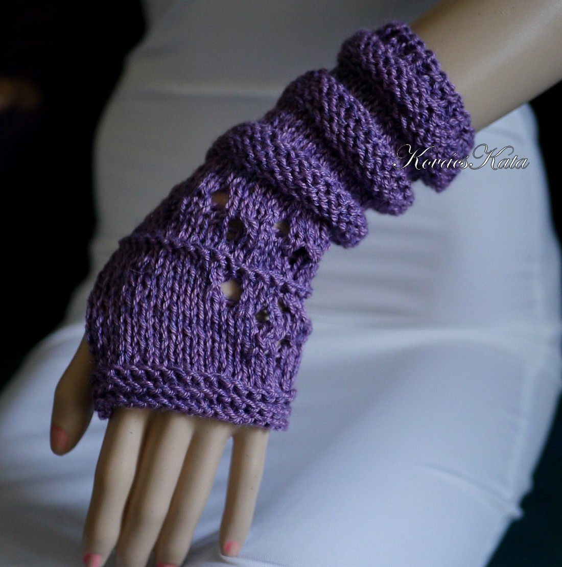 BOSZI-GLOVE / BABYBAG-SILK - mănușă exclusivă tricotată manual, încălzitor de mână / haha - îmbrăcăminte și modă - eșarfe, pălării, fularuri - mănușă - Artynos.ro