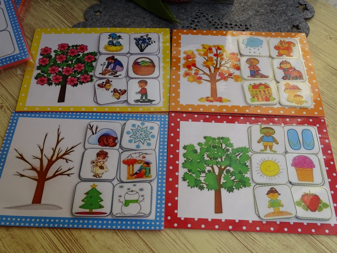 Jocuri educaționale - Seasons puzzle -  - Artynos.ro