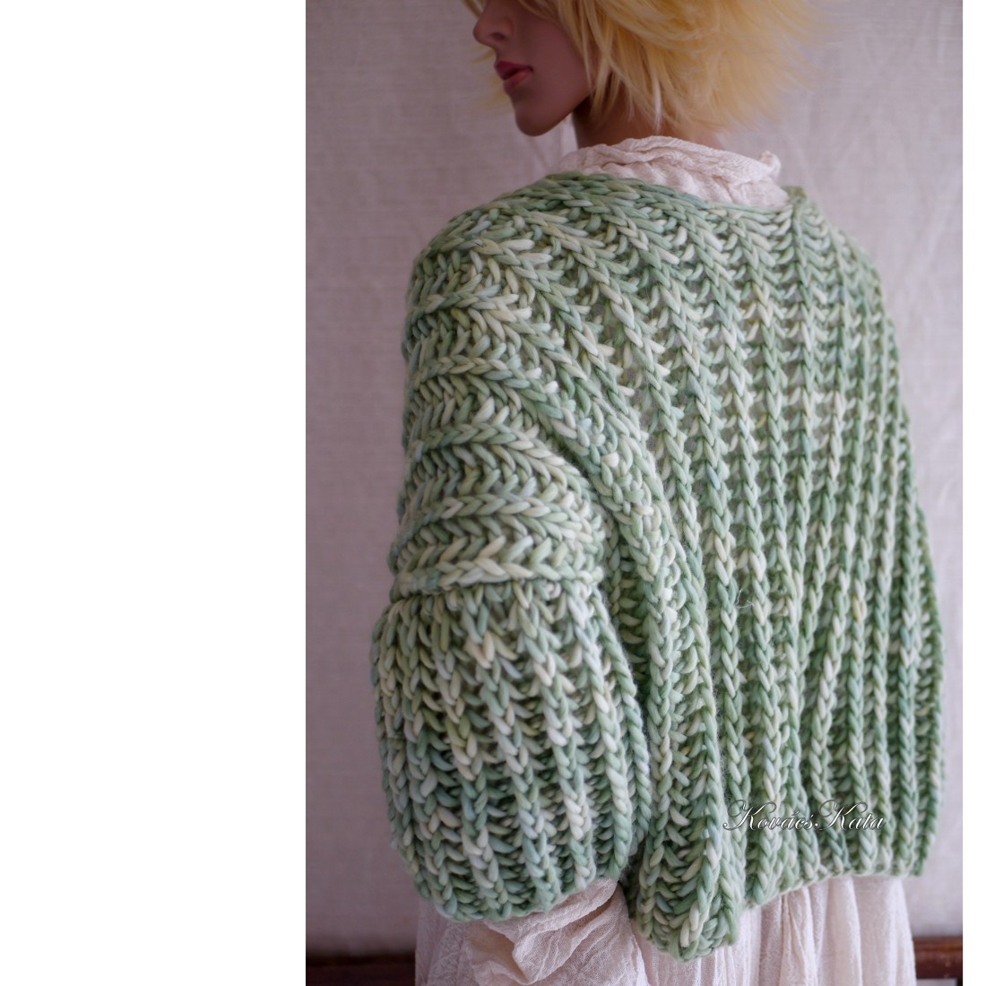 PIUMA MERINO COVER - cardigan exclusiv tricotat manual din lână fină groasă - îmbrăcăminte și modă - haine damă - hanorace, cardigane - Artynos.ro