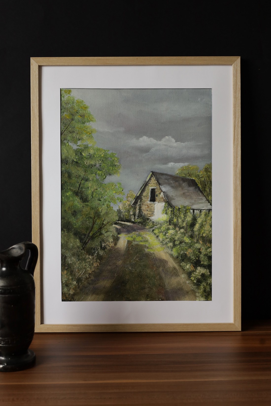 Pictură în ulei, După ploaie - arte vizuale și accesorii  - picturi - pictură în ulei - Artynos.ro