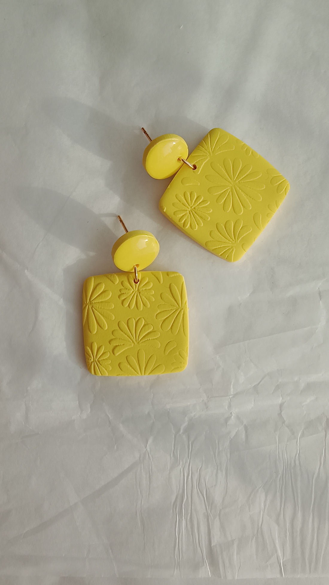 Cercei handmade motive florale  - bijuterii - cercei - cercei lungi - Artynos.ro