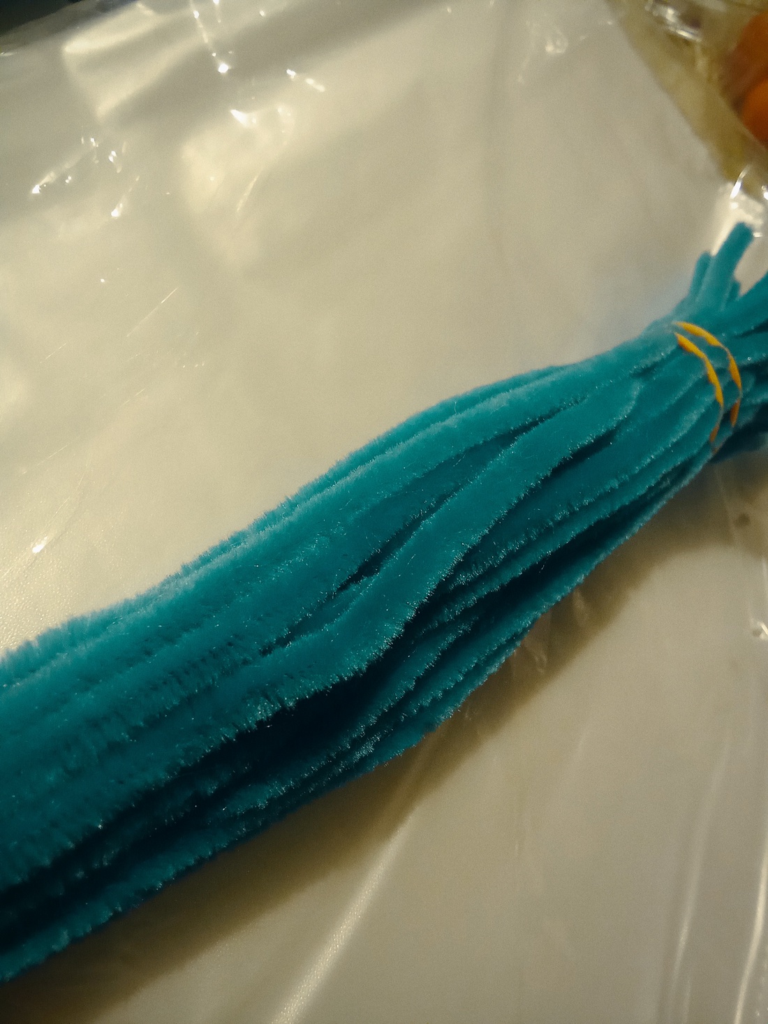 Sârmă plușată turcoaz închis - accessorii și unelte - mărgea, componente de bijuterii - sârmă - Artynos.ro