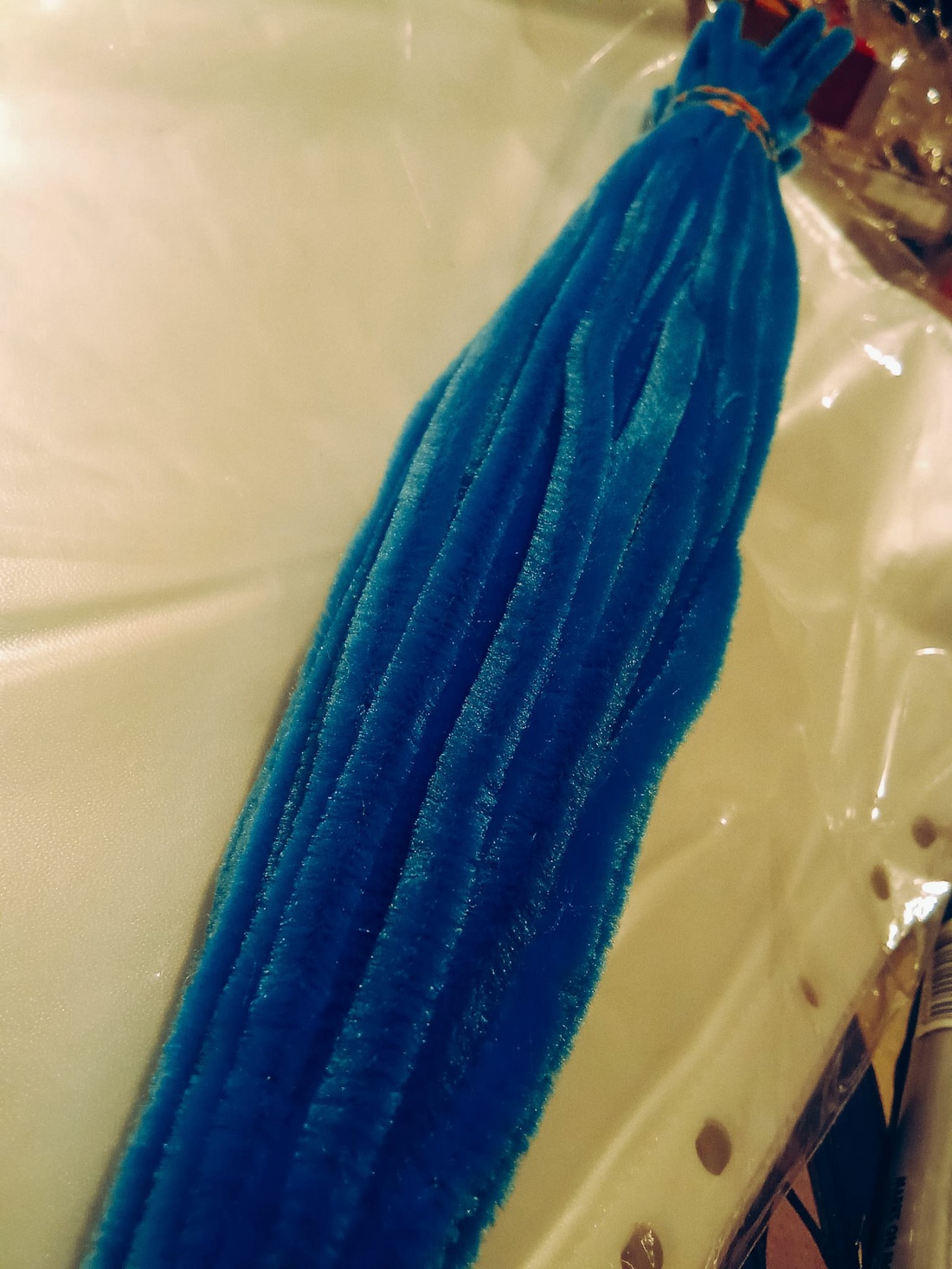 Sarma plușată Albastru Regal - accessorii și unelte - mărgea, componente de bijuterii - sârmă - Artynos.ro