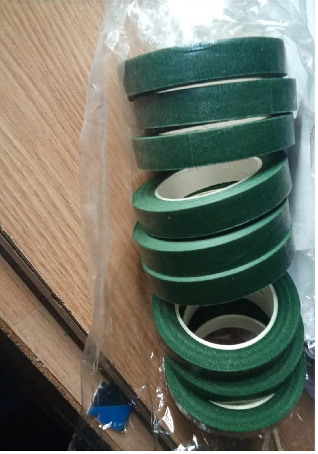 Banda floristica verde  - accessorii și unelte - material de împachetare - bandă dublu adezivă - Artynos.ro