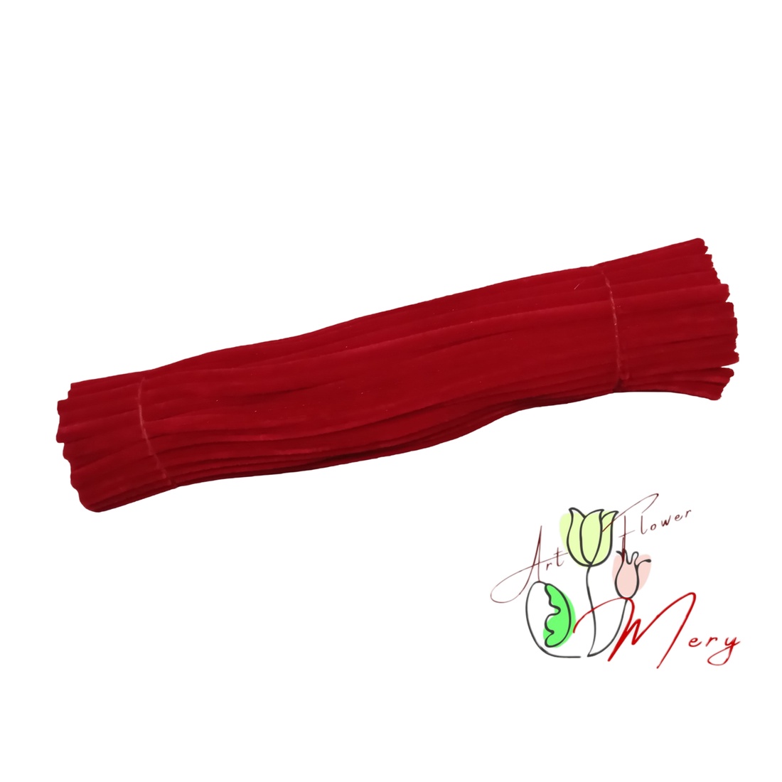 Sarma plușată Roșu  - accessorii și unelte - mărgea, componente de bijuterii - sârmă - Artynos.ro