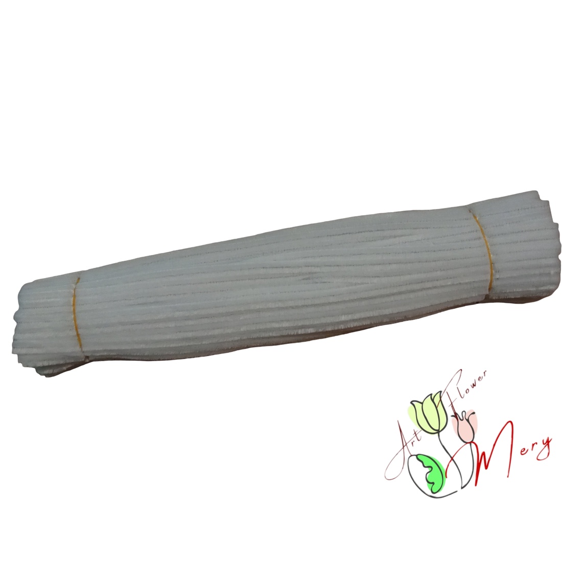 Sarma plușată Alb - accessorii și unelte - mărgea, componente de bijuterii - sârmă - Artynos.ro