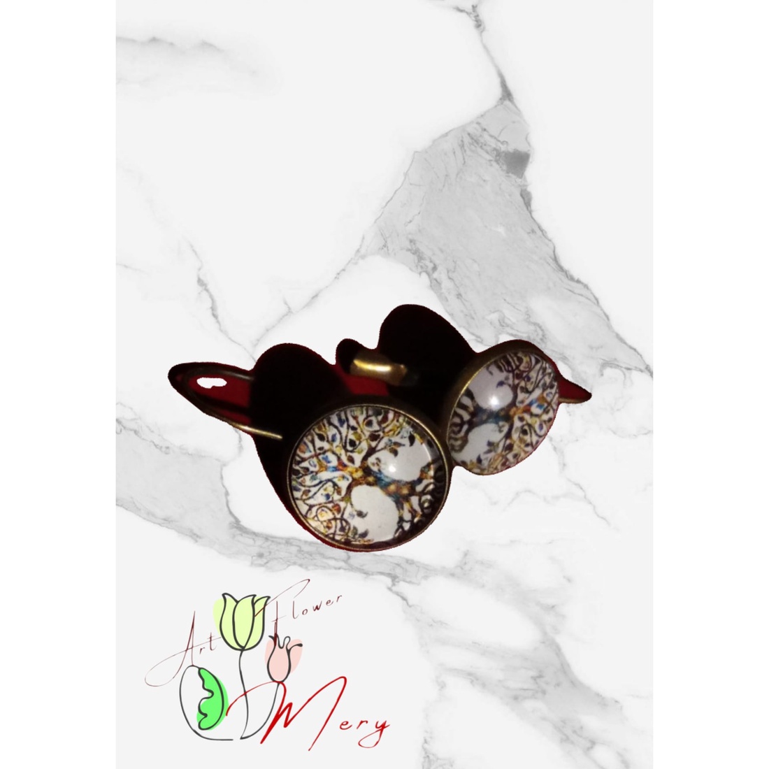 Cercei Rotunzi ArboreleVietii - accesorii nuntă - bijuterii mireasă - cercei mireasă - Artynos.ro