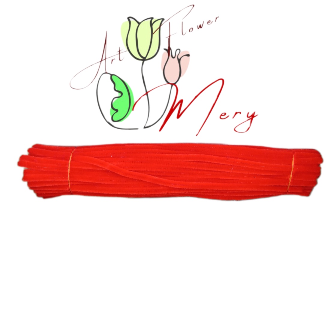 Sarma plușată RosuAprins - accessorii și unelte - mărgea, componente de bijuterii - sârmă - Artynos.ro