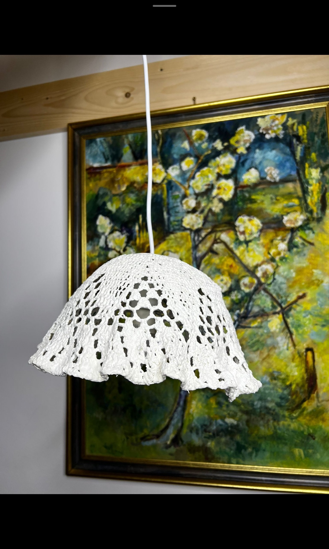 Lampa dantela alba - casă & stil de viață - lămpi și corpuri de iluminat - candelabru - Artynos.ro