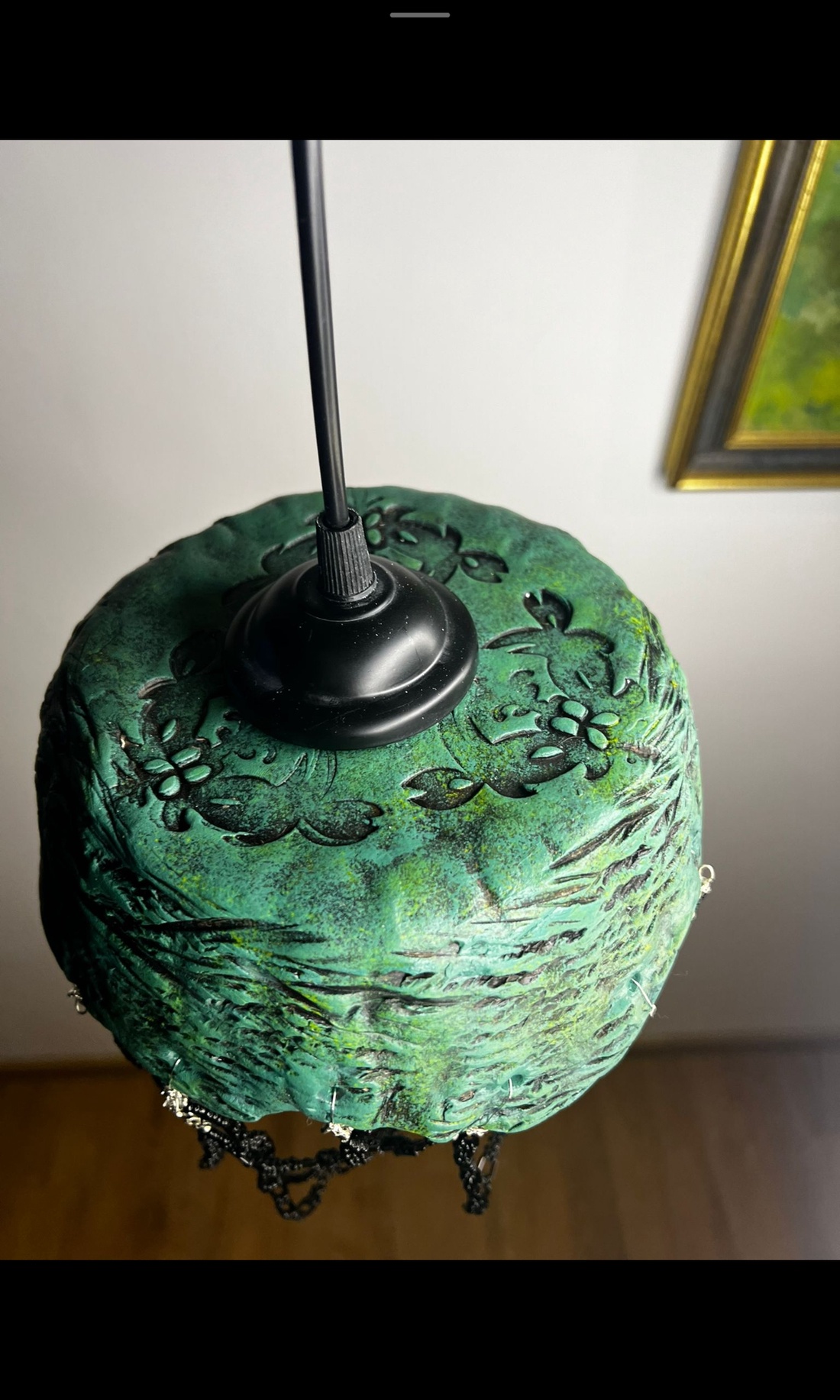 Lampa verde cu margele - casă & stil de viață - lămpi și corpuri de iluminat - lampă de ambianță - Artynos.ro