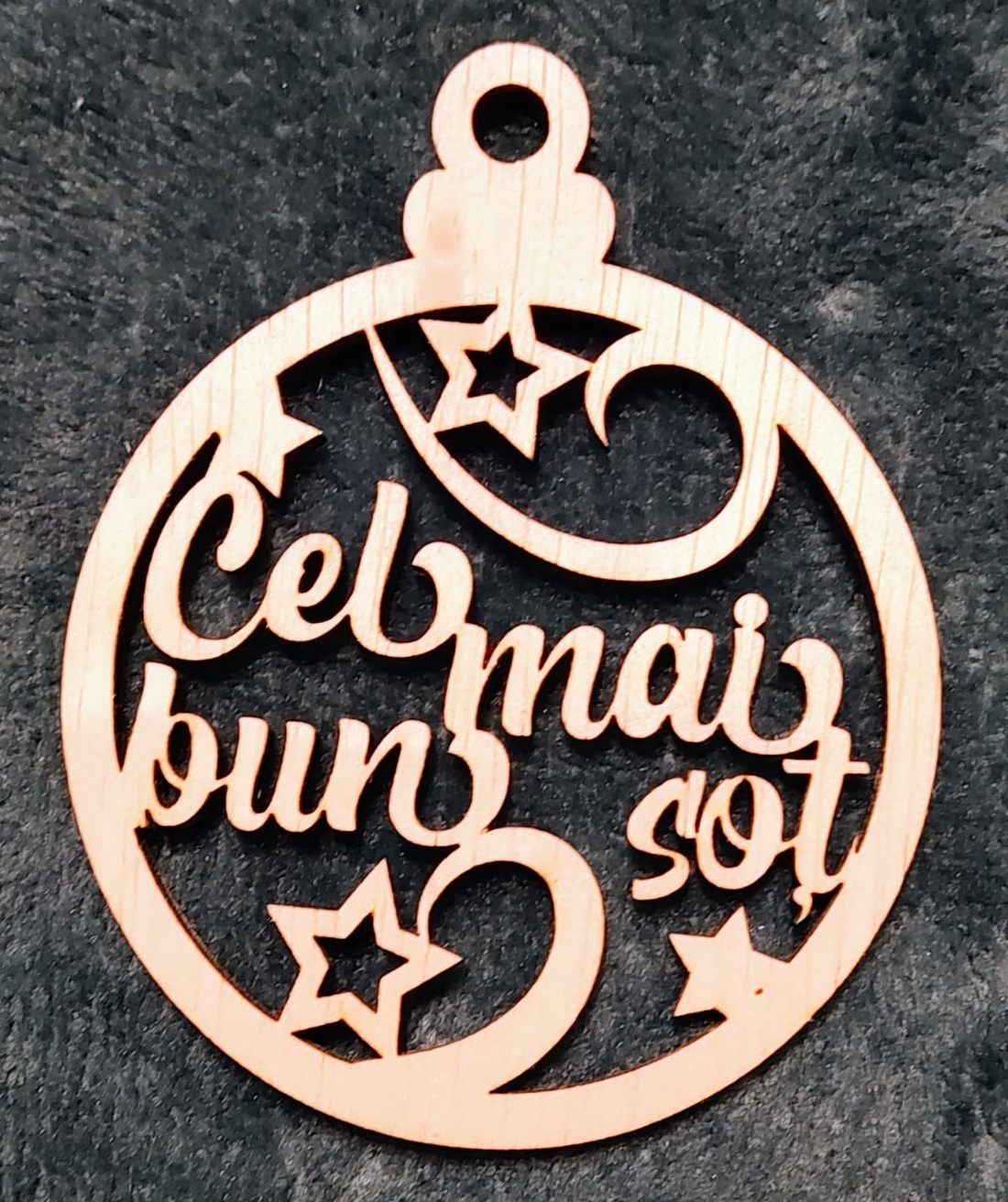 Globuri din lemn personalizate - crăciun - decorațiuni de crăciun de casă - globuri de crăciun - Artynos.ro