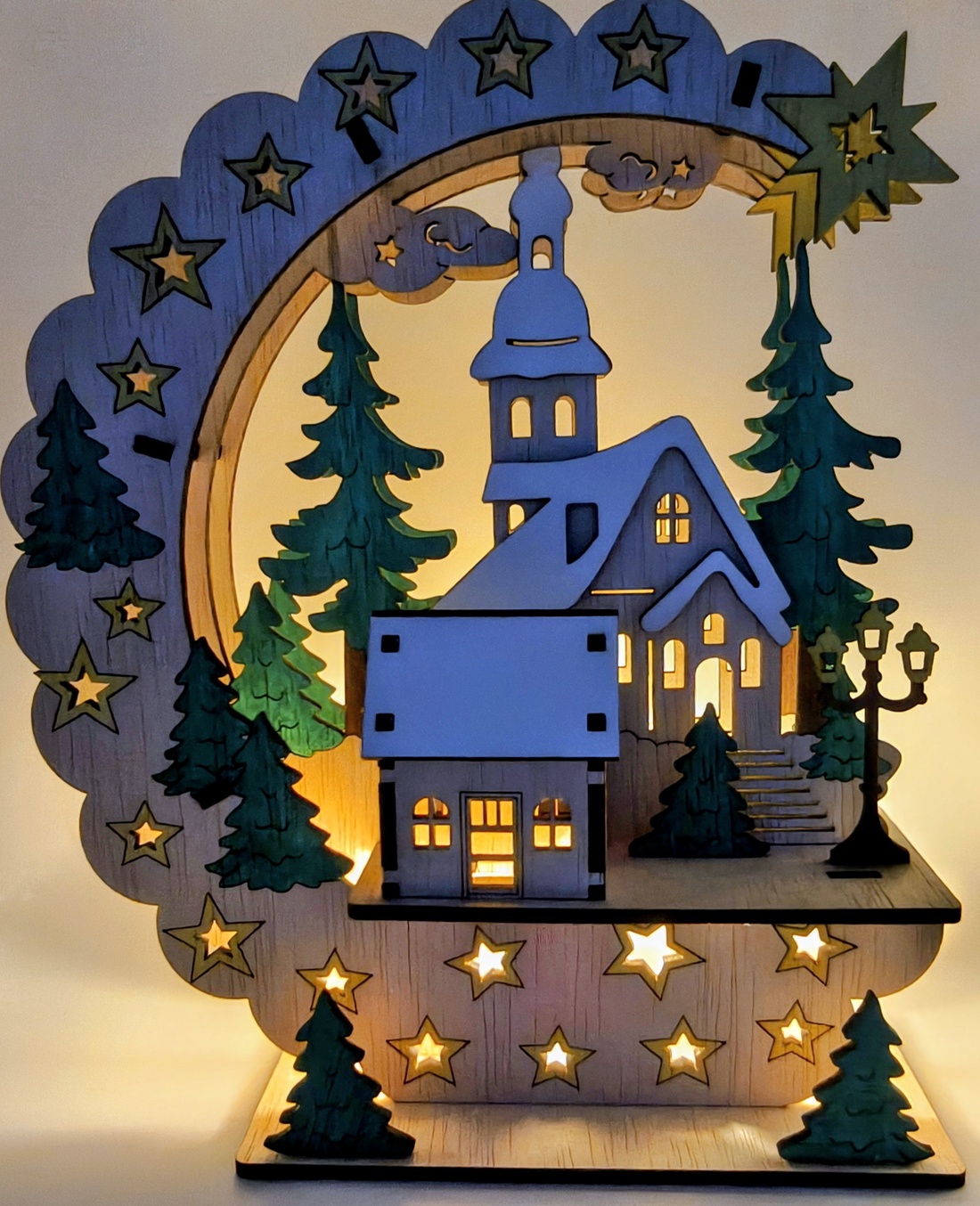 Decorațiune de Crăciun  - crăciun - decorațiuni de crăciun de casă - căsuțe decorative de crăciun - Artynos.ro