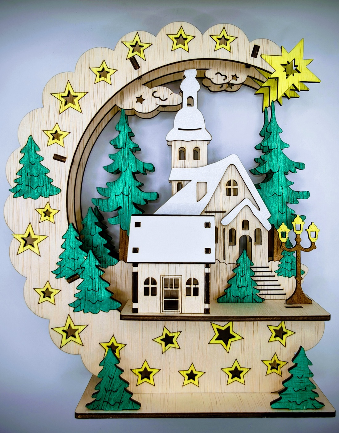 Decorațiune de Crăciun  - crăciun - decorațiuni de crăciun de casă - căsuțe decorative de crăciun - Artynos.ro