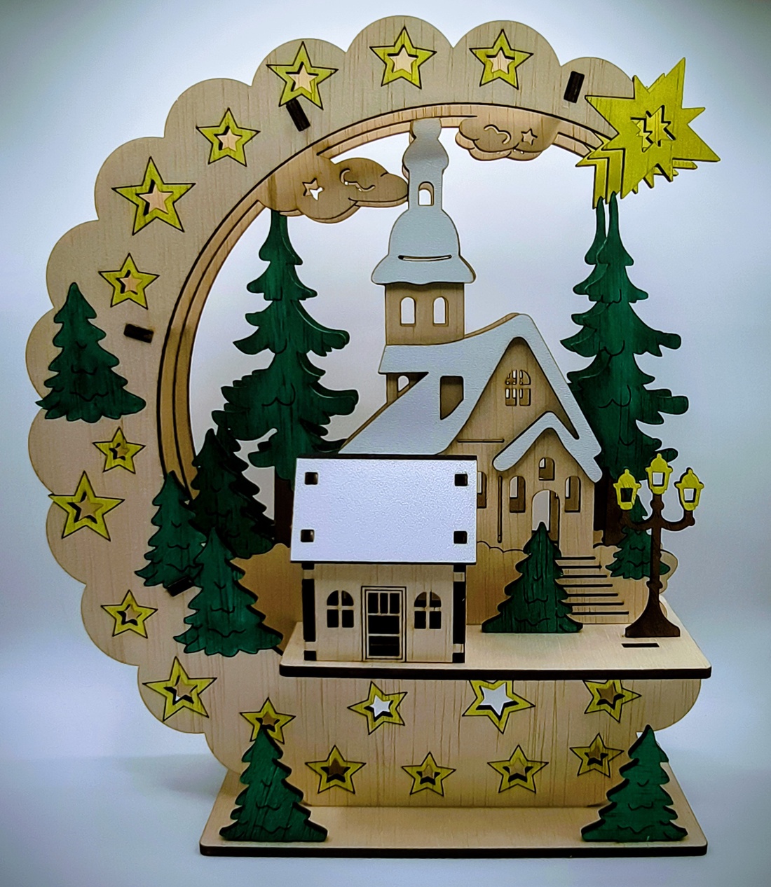 Decorațiune de Crăciun  - crăciun - decorațiuni de crăciun de casă - căsuțe decorative de crăciun - Artynos.ro