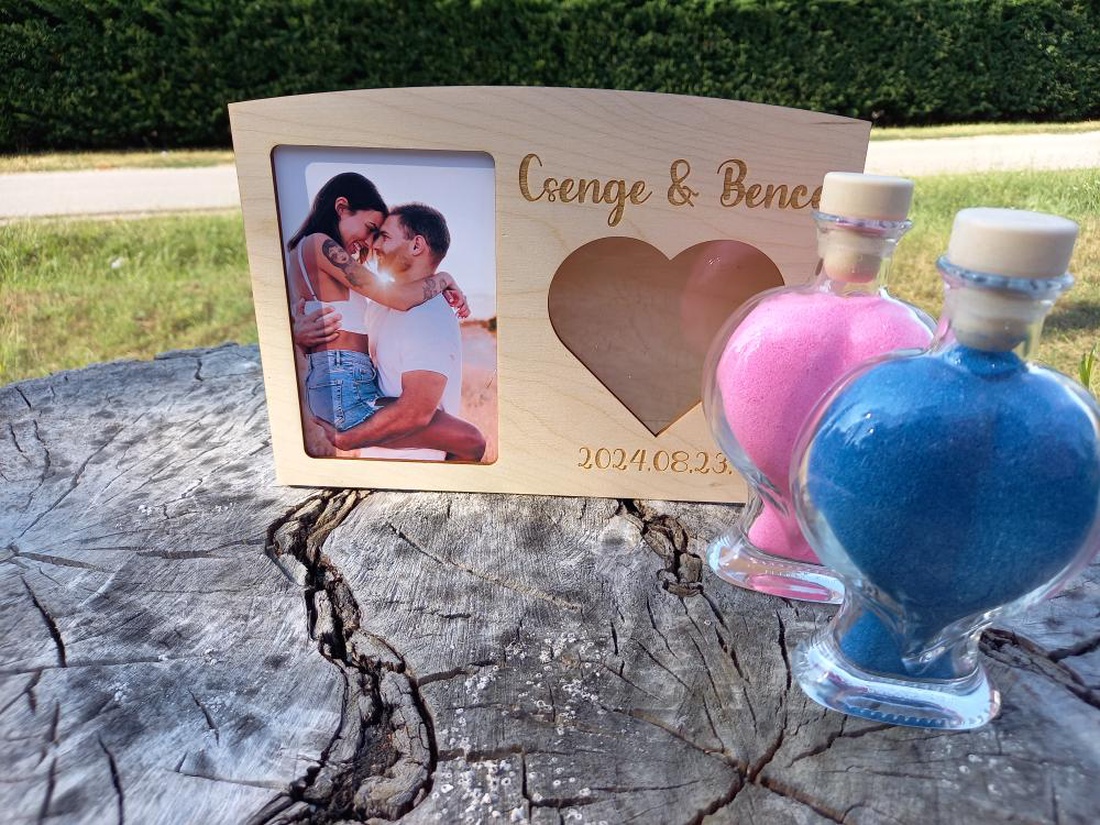 Set pentru ceremonia nisipului de nuntă - accesorii nuntă - amintiri și cadouri de nuntă - cadou nuntă - set de ceremonie - Artynos.ro