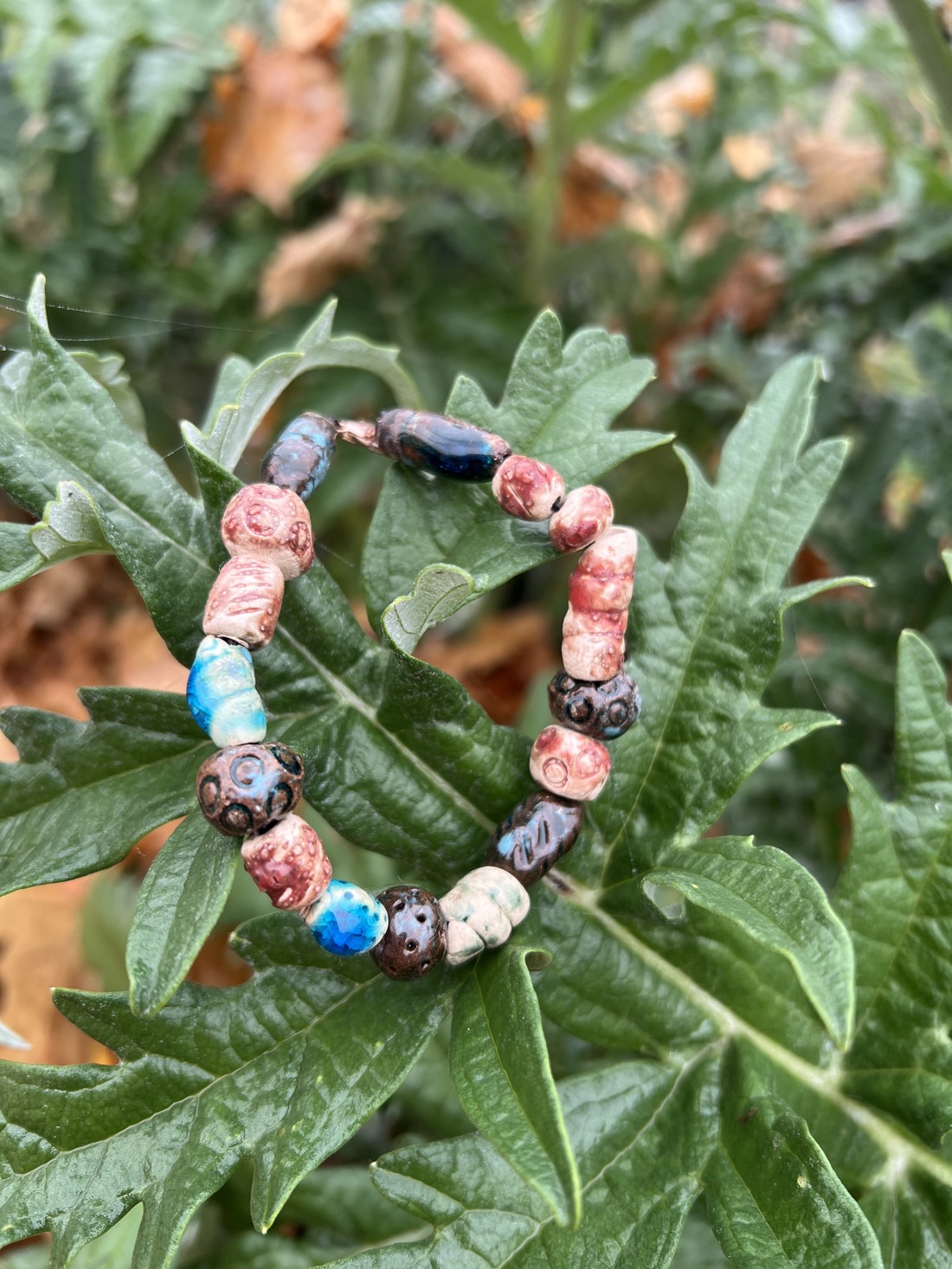 Brățară - cu puterea pământului 20 cm - bijuterii - brățări - brățări din mărgele - Artynos.ro