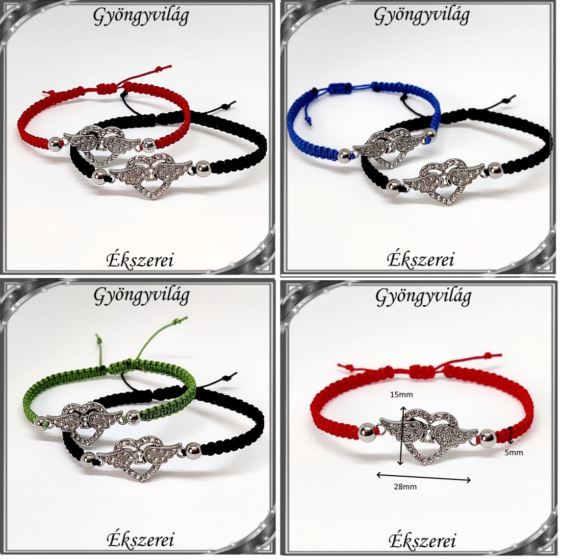 Bijuterii brățări: brățară macramé SK-M 44e2 2 buc/pachet în mai multe culori - - Artynos.ro Bijuterii brățări: brățară macramé SK-M 44e2 2 buc/pachet în mai multe culori - - Artynos.ro