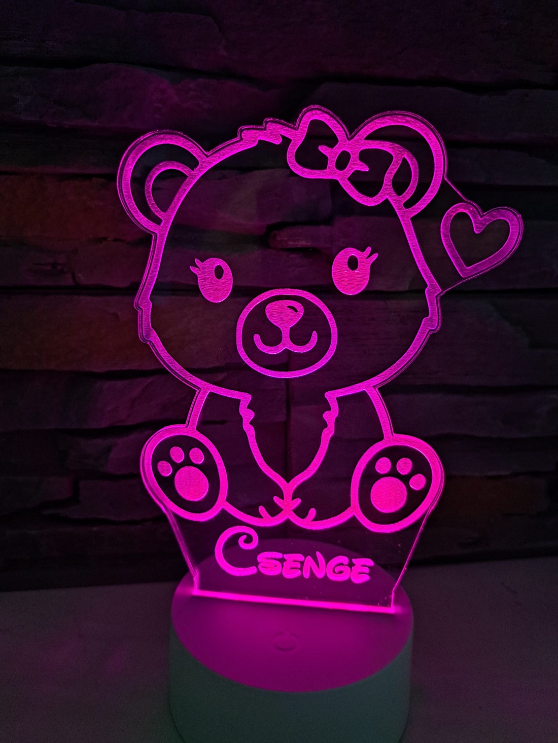 Lampă LED 3D cu nume unic și grafică drăguță - casă & stil de viață - lămpi și corpuri de iluminat - lampă de ambianță - Artynos.ro