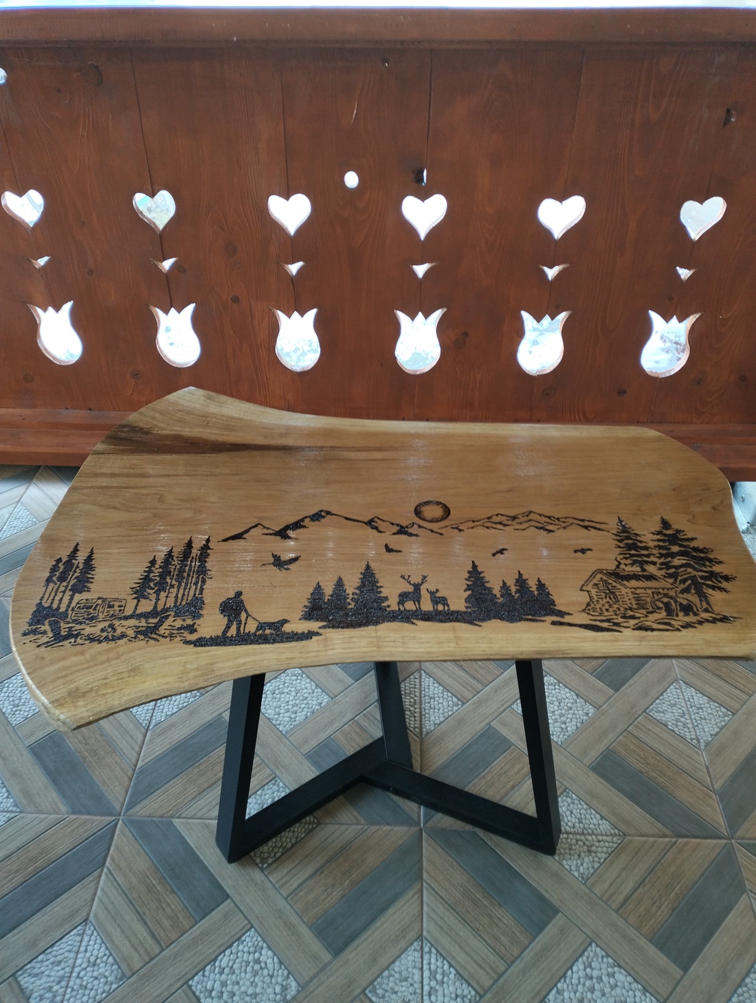 Masuta de cafea - accessorii și unelte - lemn - mobilă - Artynos.ro