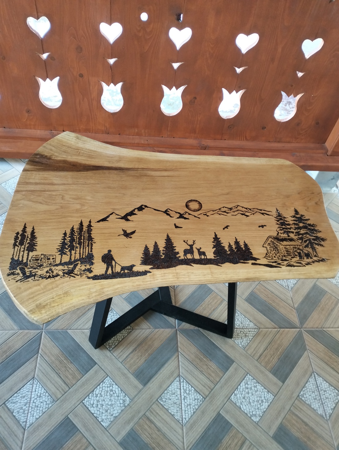 Masuta de cafea - accessorii și unelte - lemn - mobilă - Artynos.ro