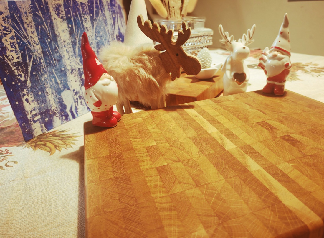 Tocator premium de bucatarie din lemn de stejar, end-grain, 39 X 29 X 3.5 cm - casă & stil de viață - accesorii pentru echipamente de bucătărie - accesorii pentru coacere și gătit - tocător  - Artynos.ro