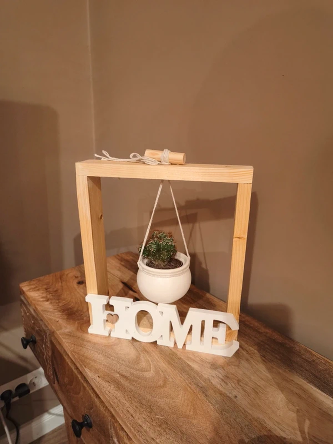 Suport pentru ghivece deosebit din lemn si ceramica - casă & stil de viață - decorațiuni de casă - decorațiuni de masă și rafturi - decorațiuni de masă - Artynos.ro