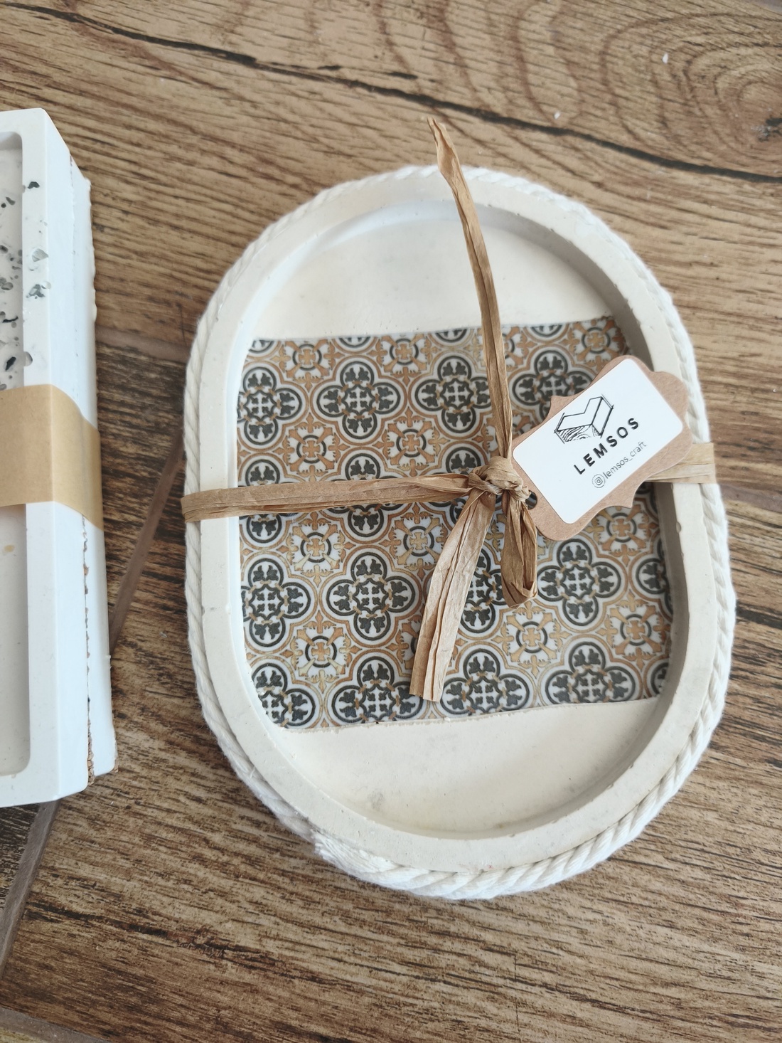 Tavita de ceramica cu insert gresie pentru bucatarie. Suport diverse - casă & stil de viață - accesorii de baie - suport organizator de baie - Artynos.ro