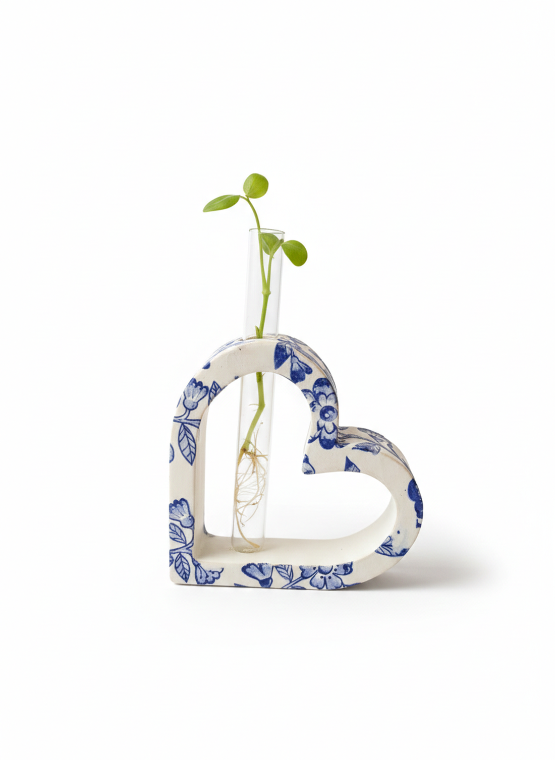 Vaza hidroponica in forma inimioara, ceramica - casă & stil de viață - decorațiuni de casă - accesorii florale - vaze - Artynos.ro