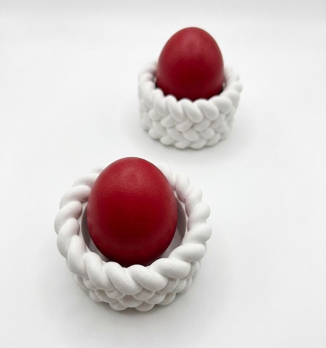 2 suporturi individuale de ouă/lumânări pastilă - decor de sărbători - decorațiuni de paște - alte creații de paște - Artynos.ro