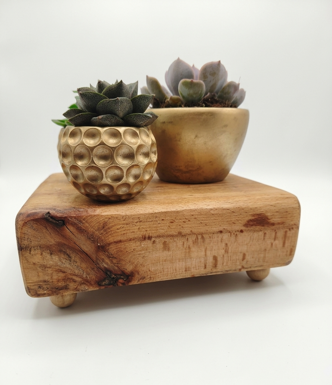Suport pentru ghivece din lemn masiv, decor de masa sau de gradina - accessorii și unelte - lemn - alte produse din lemn - Artynos.ro