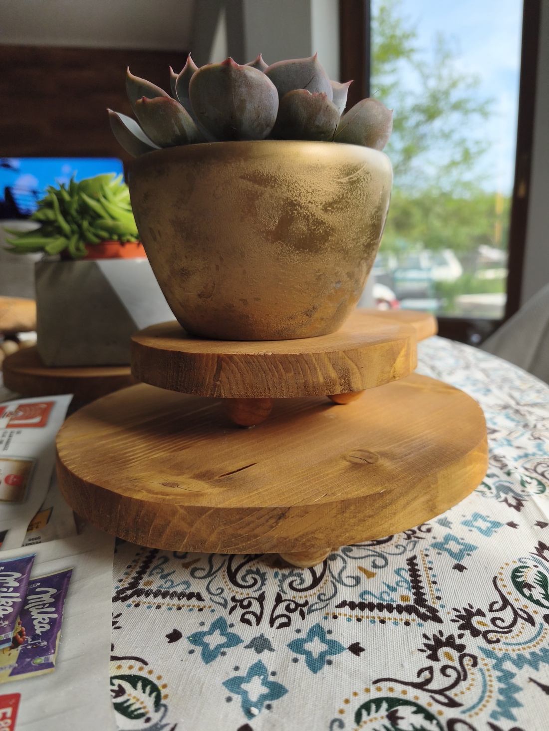 Set 4 suporturi decorative pentru ghivece - casă & stil de viață - decorațiuni de casă - accesorii florale - ghiveci de plante - Artynos.ro