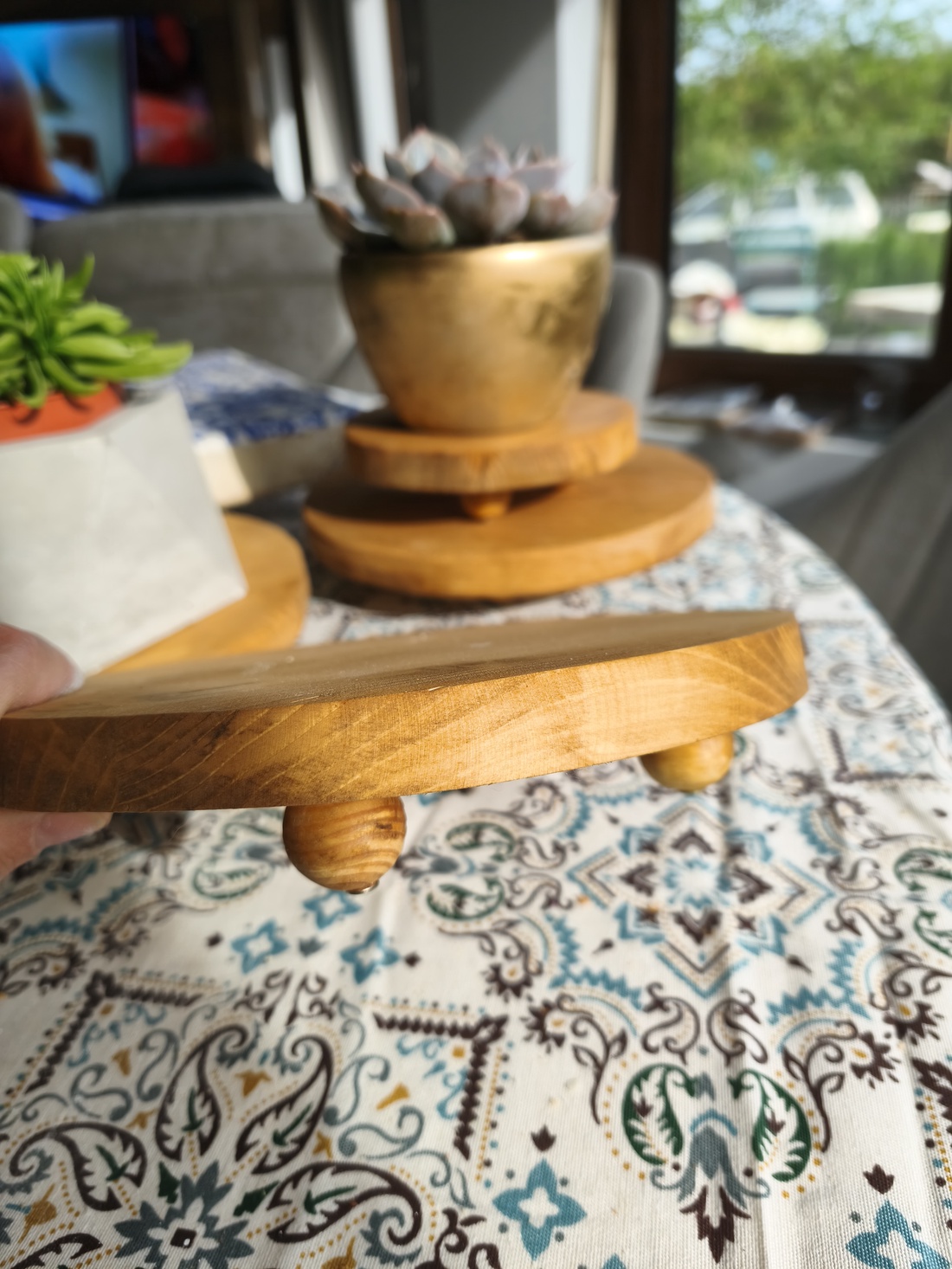 Set 4 suporturi decorative pentru ghivece - casă & stil de viață - decorațiuni de casă - accesorii florale - ghiveci de plante - Artynos.ro