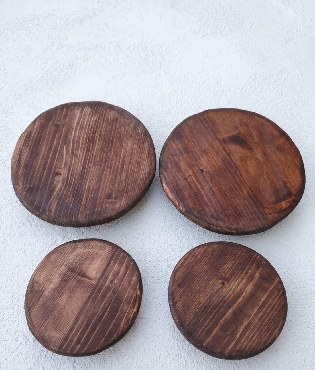Set de 4 suporturi pentru ghivece - casă & stil de viață - decorațiuni de casă - accesorii florale - ghiveci de plante - Artynos.ro