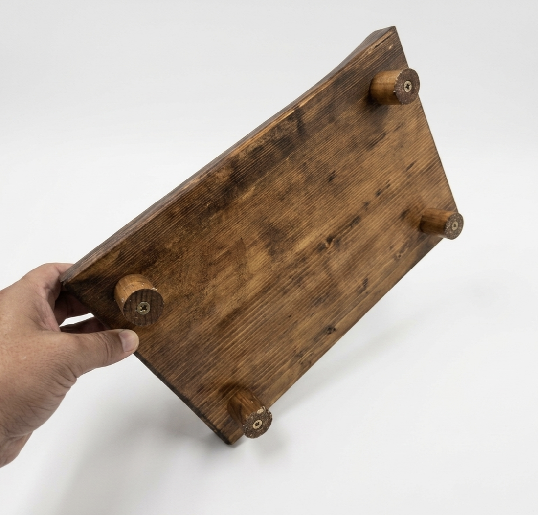 Suport din lemn masiv pentru plante/lumânări/decor de masă - casă & stil de viață - decorațiuni de casă - decorațiuni de masă și rafturi - decorațiuni de masă - Artynos.ro
