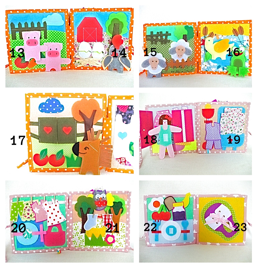 Alegeti si creati o carte senzoriala cu activitatile dorite in functie de varsta copilului. - jucării și echipamente pentru copii - cărți pentru copii, cărți textile - Artynos.ro