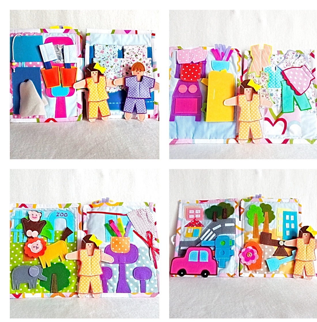 Carte textila ,8 pagini cu 2 papusi din fetru si activitati zilnice ,jucarie educativa pentru 3 ani + - jucării și echipamente pentru copii - cărți pentru copii, cărți textile - Artynos.ro Carte textila ,8 pagini cu 2 papusi din fetru si activitati zilnice ,jucarie educativa pentru 3 ani + - jucării și echipamente pentru copii - cărți pentru copii, cărți textile - Artynos.ro