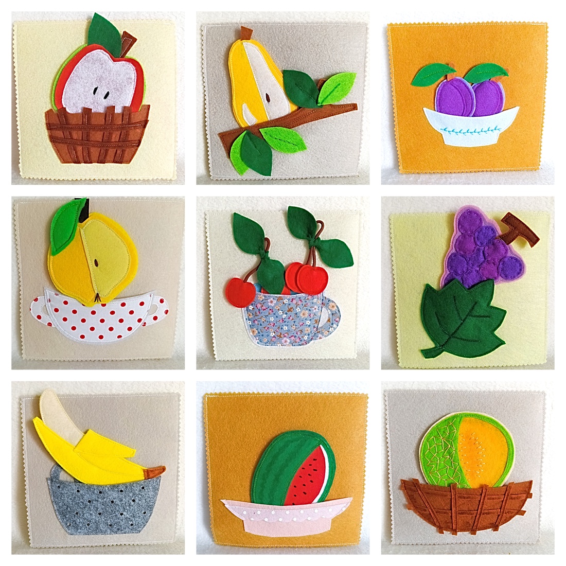 Carte educativa cu legume din fetru ,activitati Montessori. - jucării și echipamente pentru copii - cărți pentru copii, cărți textile - Artynos.ro