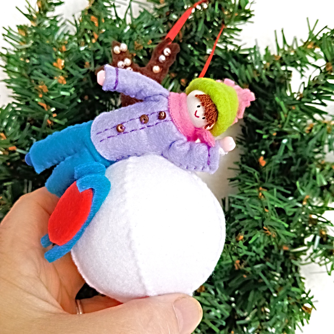 Ornament unic pentru Bradul de Craciun ,cadou special pentru copii. - crăciun - decorațiuni de crăciun de casă - figurine pentru pomul de crăciun - Artynos.ro
