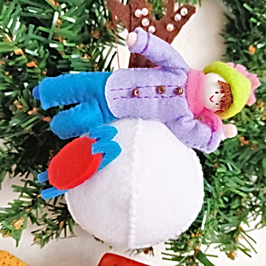 Ornament unic pentru Bradul de Craciun ,cadou special pentru copii. - crăciun - decorațiuni de crăciun de casă - figurine pentru pomul de crăciun - Artynos.ro