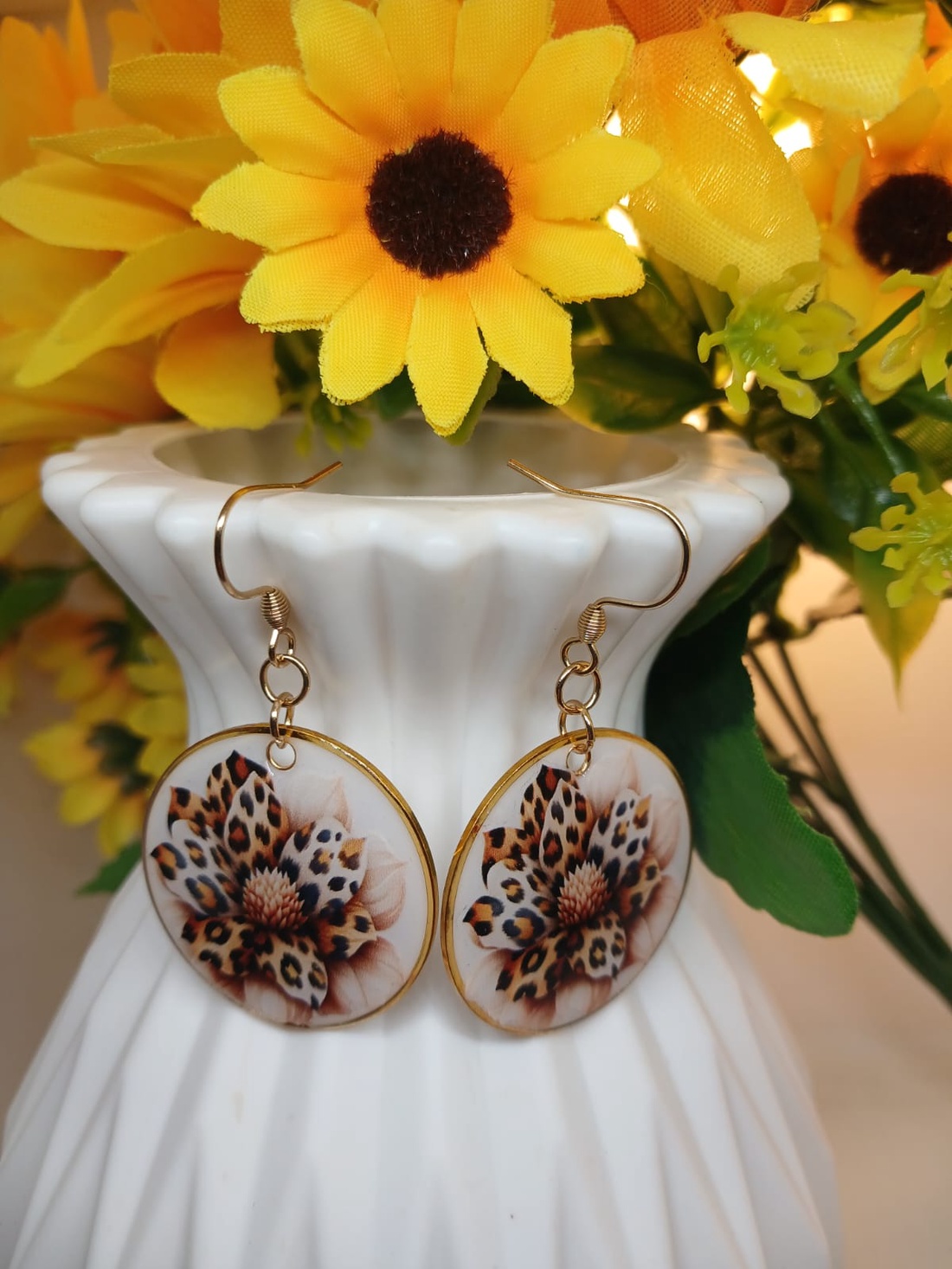 Cercei handmade zana - bijuterii - cercei - cercei din rășină - Artynos.ro