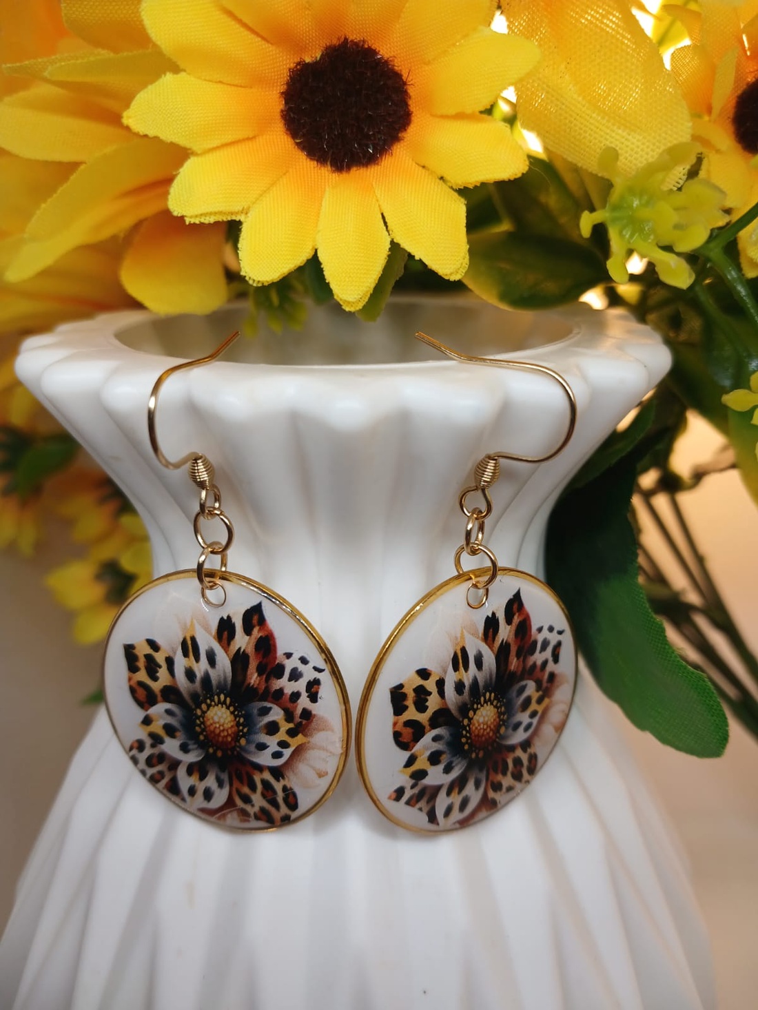 Cercei handmade zana - bijuterii - cercei - cercei din rășină - Artynos.ro