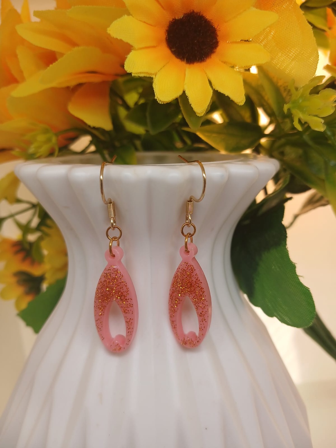 Cercei handmade rasina - bijuterii - cercei - cercei din rășină - Artynos.ro