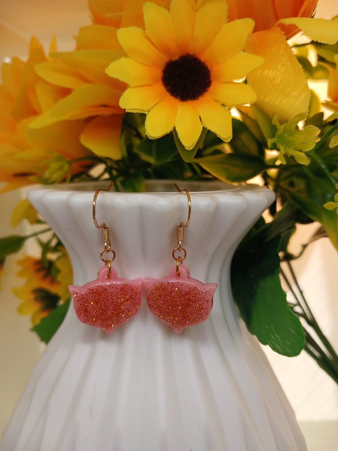 Cercei handmade rasina - bijuterii - cercei - cercei din rășină - Artynos.ro