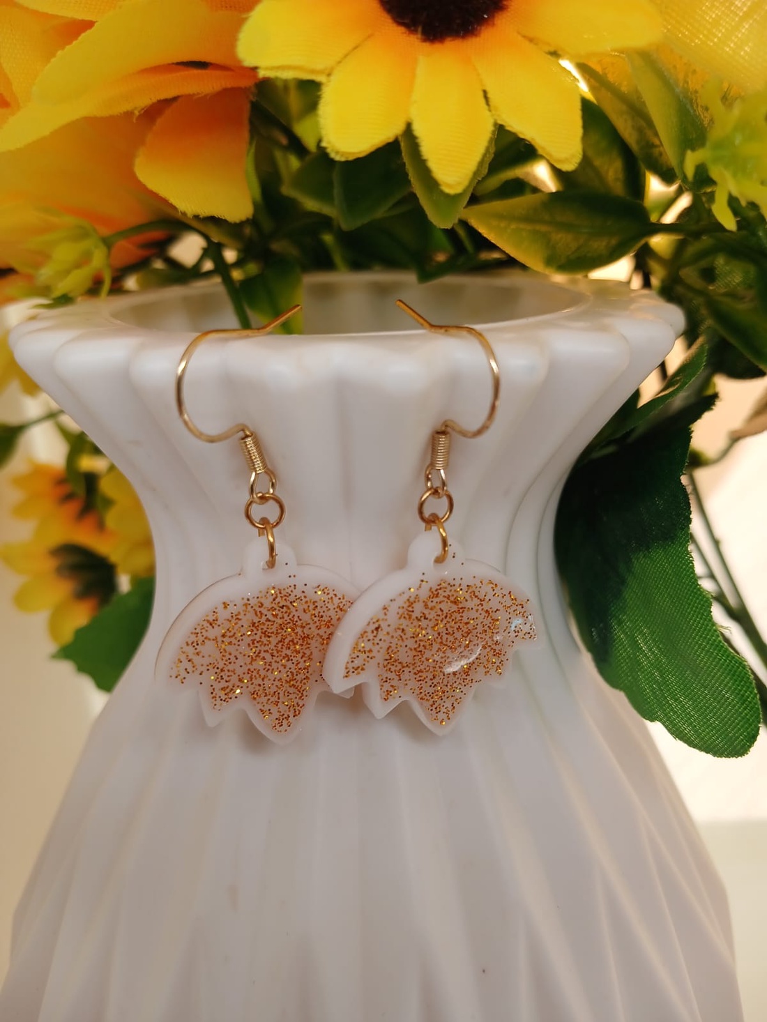 Cercei handmade rasina - bijuterii - cercei - cercei din rășină - Artynos.ro